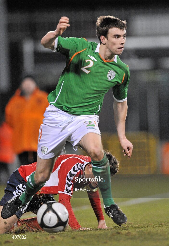 3 March 2010; Seamus Coleman, Republic of Ireland. UEFA European U21 Championship Qualifier, Republic of Ireland v Armenia, Tallaght Stadium, Tallaght, Co. Dublin. Picture credit: Ray Lohan / SPORTSFILE