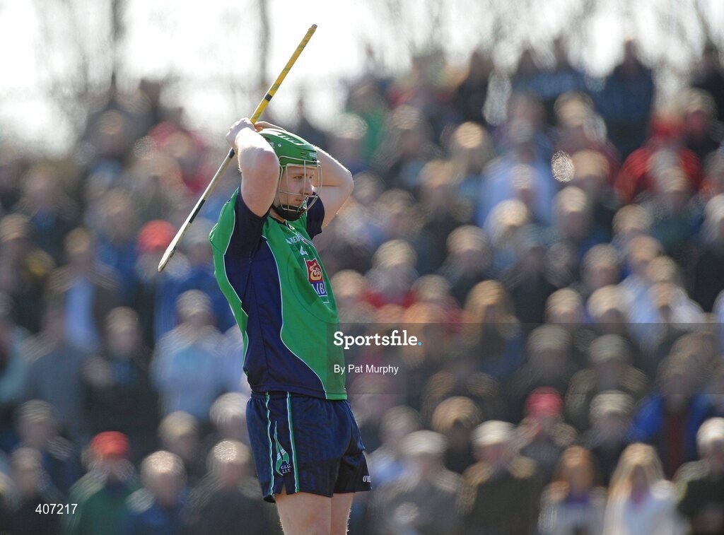 5 March 2010; Joe Canning, Limerick IT, reacts after missing a chance. Ulster Bank Fitzgibbon Cup Semi-Final, National University of Ireland, Galway v Limerick Institute of Technology, Dangan GAA Grounds, Dangan, Co. Galway. Picture credit: Pat Murphy / SPORTSFILE