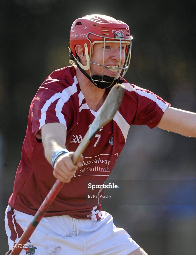 5 March 2010; Patrick Kelly, NUI Galway, celebrates at the final whistle. Ulster Bank Fitzgibbon Cup Semi-Final, National University of Ireland, Galway v Limerick Institute of Technology, Dangan GAA Grounds, Dangan, Co. Galway. Picture credit: Pat Murphy / SPORTSFILE