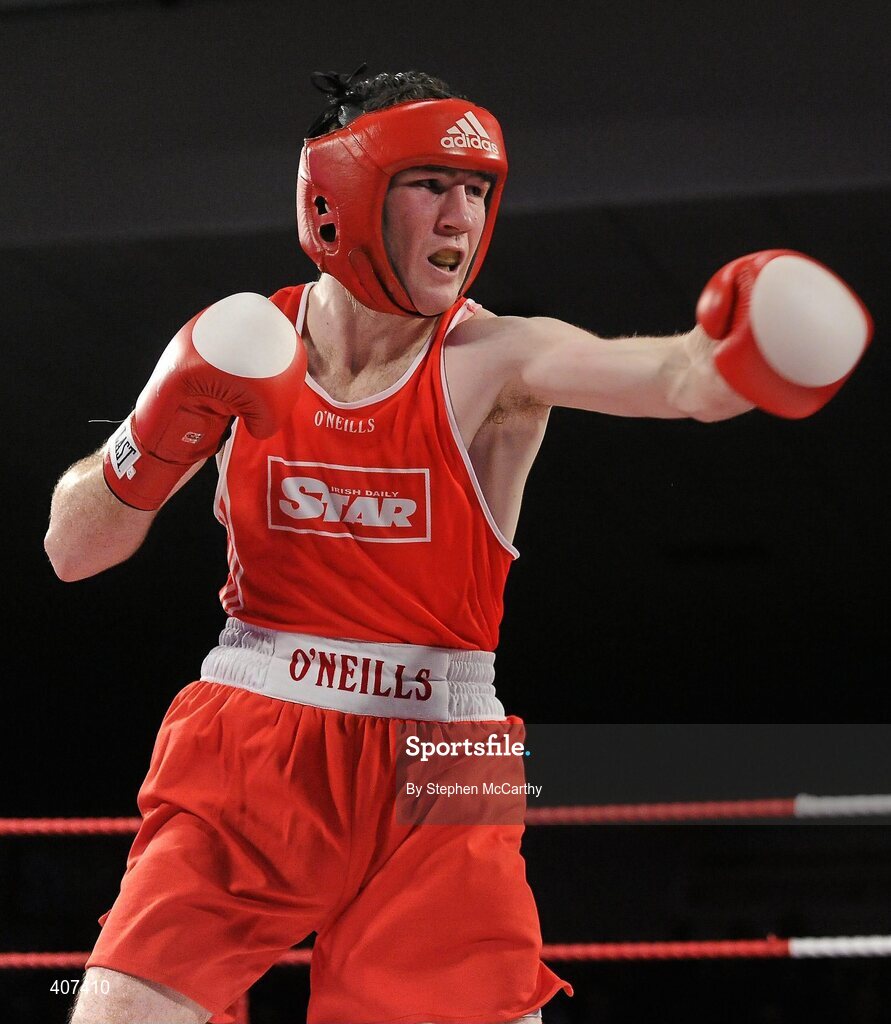 5 March 2010; Willie McLoughlin, Illies Golden Gloves, in action during his elite 69kg final bout with John Joe Joyce, St Michaels Athy. National Men's & Women's Elite National Championships 2010 Finals - Friday, National Stadium, Dublin. Picture credit: Stephen McCarthy / SPORTSFILE