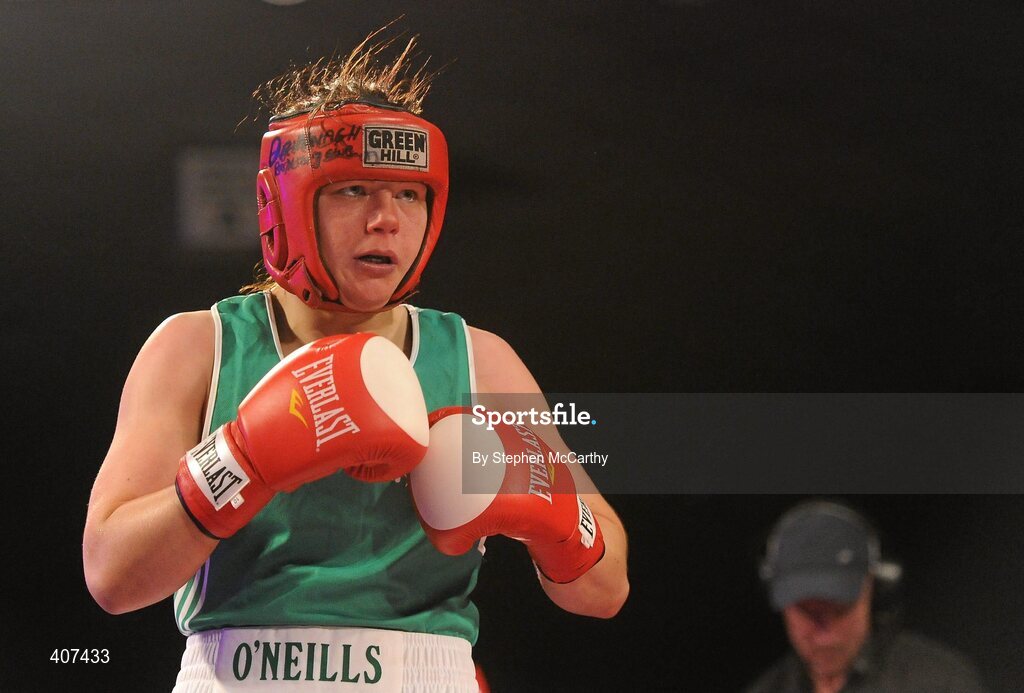 5 March 2010; Sinead Kavanagh, Drimnagh, Ireland, in action against Tetyana Ivashenko, Ukraine, during their women's 75kg special bout. National Men's & Women's Elite National Championships 2010 Finals - Friday, National Stadium, Dublin. Picture credit: Stephen McCarthy / SPORTSFILE