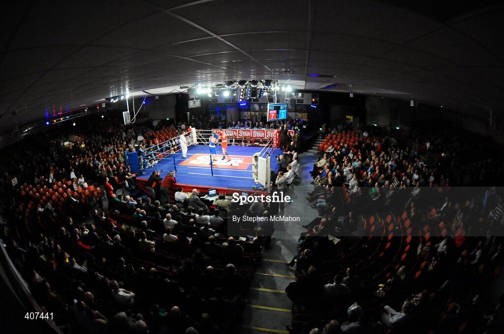 5 March 2010; A general view of one of the evenings contests. National Men's & Women's Elite National Championships 2010 Finals - Friday, National Stadium, Dublin. Picture credit: Stephen McMahon / SPORTSFILE