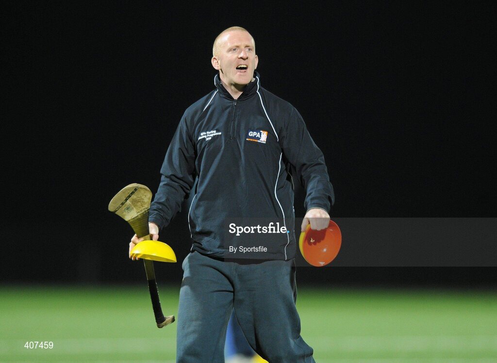 5 March 2010; Waterford hurling star John Mullane. Mullane was visiting Breffni Park to oversee a session with the Cavan hurlers as part of the GPAs Hurling Twinning Programme. The Twinning Programme, now in its third year, pairs hurlers from the MacCarthy Cup squads with panels in the non-traditional hurling counties. 3G All Weather Pitch, Breffni Park, Cavan. Photo by Sportsfile