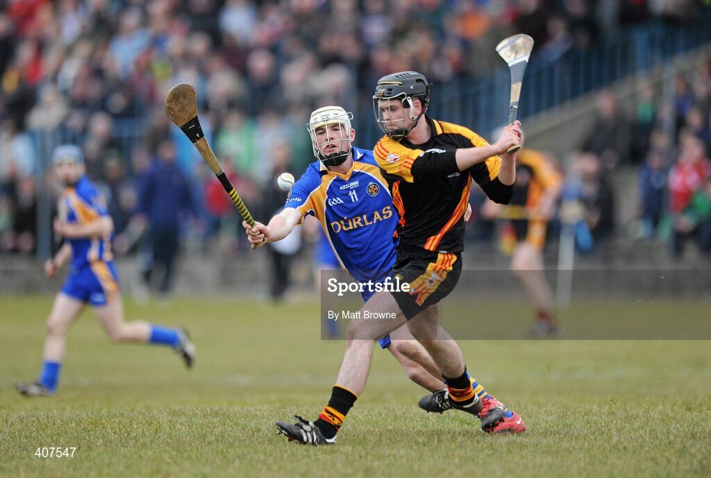 6 March 2010; Niall Kennedy, Ard Scoil Ris, in action against Philip Loody, Thurles CBS. Harty Cup Final replay, Thurles CBS v Ard Scoil Ris, McDonagh Park, Nenagh, Co. Tipperary. Picture credit: Matt Browne / SPORTSFILE