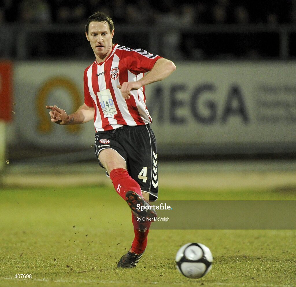 5 March 2010; Barry Molloy, Derry City. Airtricity League, Premier Division, Derry City v Cork City Foras Co-op, Brandywell Stadium, Derry. Picture credit: Oliver McVeigh / SPORTSFILE