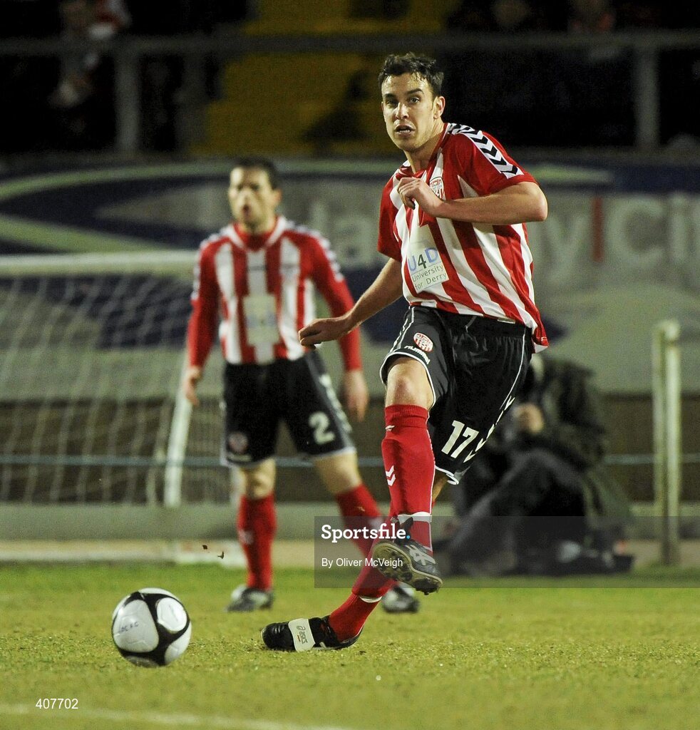 5 March 2010; Mark Stoltock, Derry City. Airtricity League, Premier Division, Derry City v Cork City Foras Co-op, Brandywell Stadium, Derry. Picture credit: Oliver McVeigh / SPORTSFILE