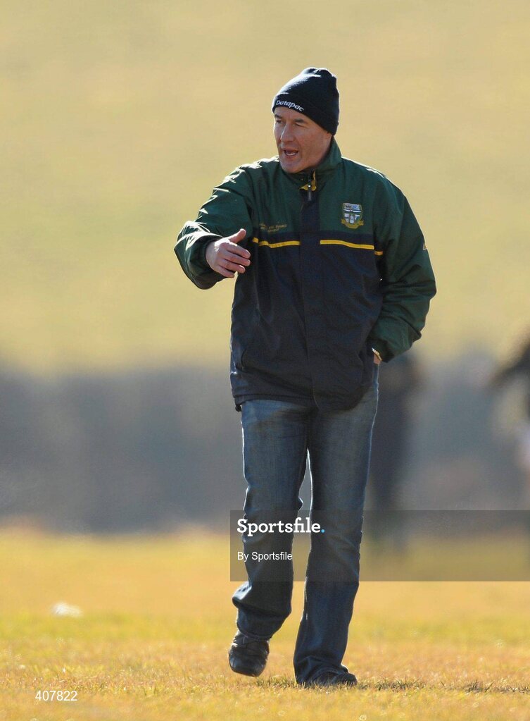 7 March 2010; Meath manager Brendan Dardis during the game. Bord Gais Energy Ladies National Football League Division 2 Round 4, Armagh v Meath, Cullaville, Co. Armagh. Photo by Sportsfile
