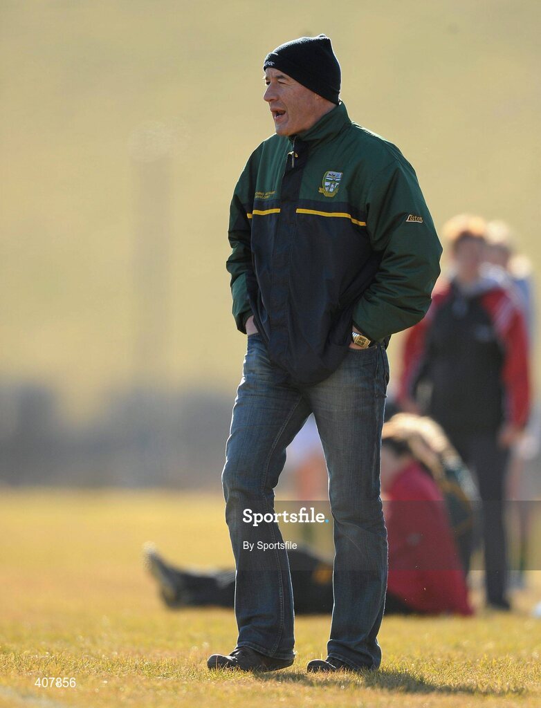 7 March 2010; Meath manager Brendan Dardis during the game. Bord Gais Energy Ladies National Football League Division 2 Round 4, Armagh v Meath, Cullaville, Co. Armagh. Photo by Sportsfile