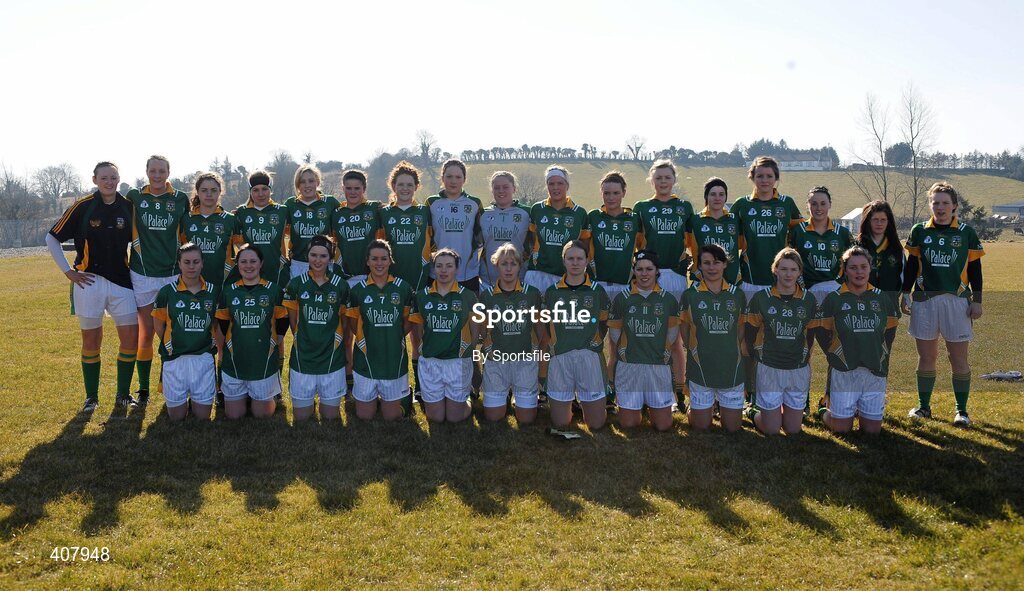 7 March 2010; The Meath squad. Bord Gais Energy Ladies National Football League Division 2 Round 4, Armagh v Meath, Cullaville, Co. Armagh. Photo by Sportsfile