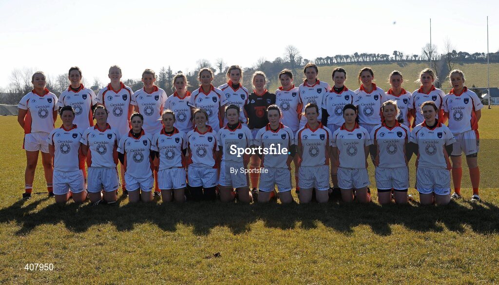 7 March 2010; The Armagh squad. Bord Gais Energy Ladies National Football League Division 2 Round 4, Armagh v Meath, Cullaville, Co. Armagh. Photo by Sportsfile
