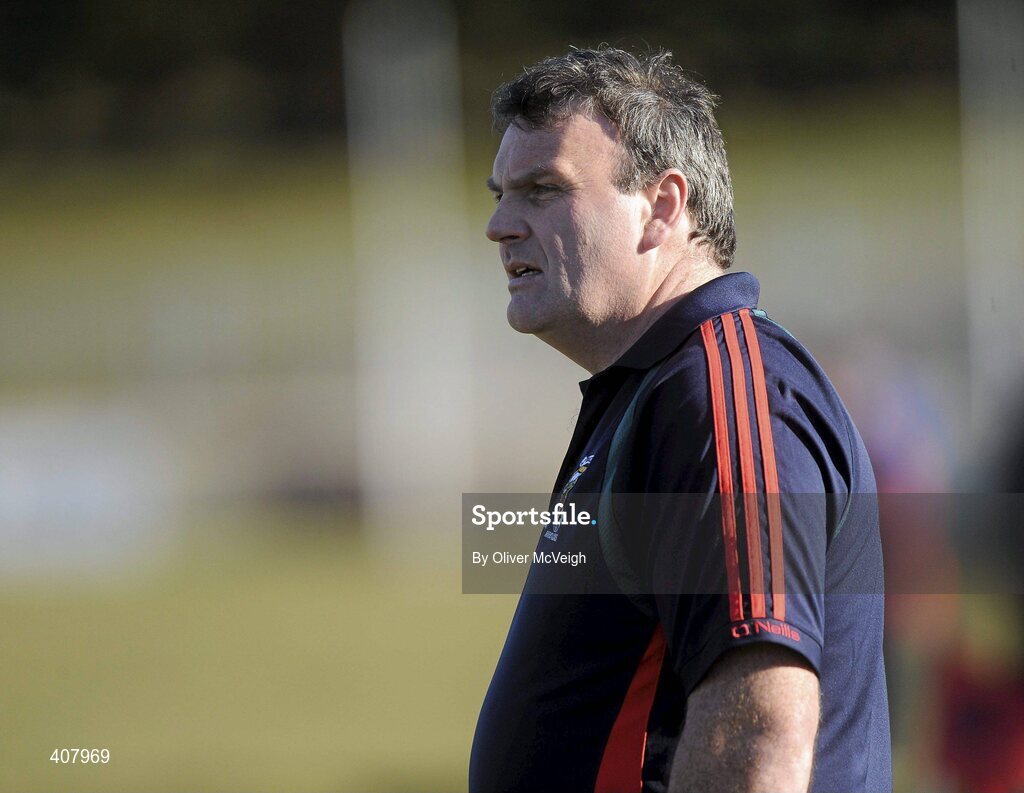 7 March 2010; Mayo Manager, Pat Costello, reacts on the sideline. Bord Gais Energy Ladies National Football League Division 1 Round 4, Monaghan v Mayo Emyvale, Co. Monaghan. Picture credit: Oliver McVeigh / SPORTSFILE