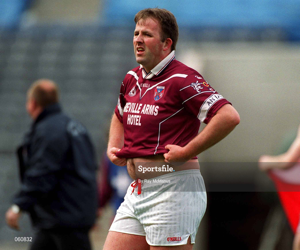 29 April 2001; Cork footballer Colin Corkery dejected after the Allianz GAA National Football League Division 2 Final match between Westmeath and Cork at Croke Park in Dublin. Photo by Ray McManus/Sportsfile