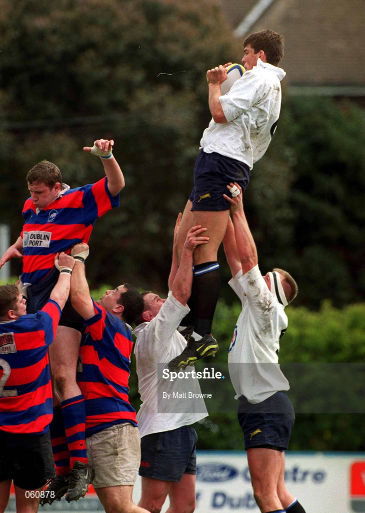 29 April 2001; Donncha O'Callaghan of Cork Constitution during the AIB All-Ireland League Rugby Division 1 match between Clontarf and Cork Constitution at Castle Avenue in Dublin. Photo by Matt Browne/Sportsfile