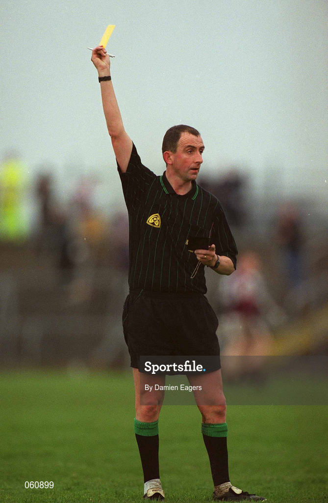 21 April 2001; Referee Séamus McCormack during the Allianz GAA National Football League Division 1 Semi-Final match between Galway and Sligo in Dr Hyde Park in Roscommon. Photo by Damien Eagers/Sportsfile