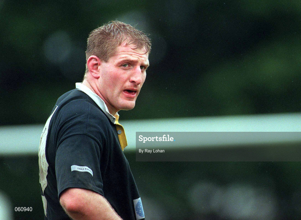 21 April 2001; Gary Longwell of Ballymena during the AIB All-Ireland League Division 1 match between St Mary's College and Ballymena at Templeville Road in Dublin. Photo by Ray Lohan/Sportsfile