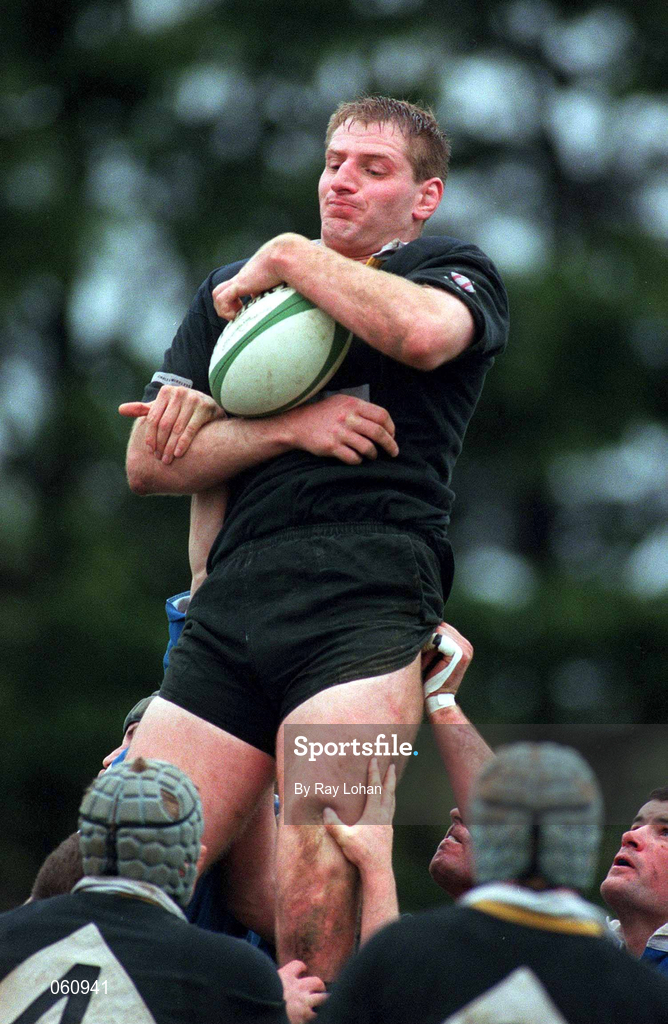 21 April 2001; Gary Longwell of Ballymena during the AIB All-Ireland League Division 1 match between St Mary's College and Ballymena at Templeville Road in Dublin. Photo by Ray Lohan/Sportsfile