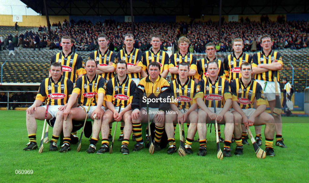 29 April 2001; The Kilkenny team before the Allianz GAA National Hurling League Division 1 Semi-Final match between Clare and Kilenny at Semple Stadium in Thurles, Tipperary. Photo by Brendan Moran/Sportsfile