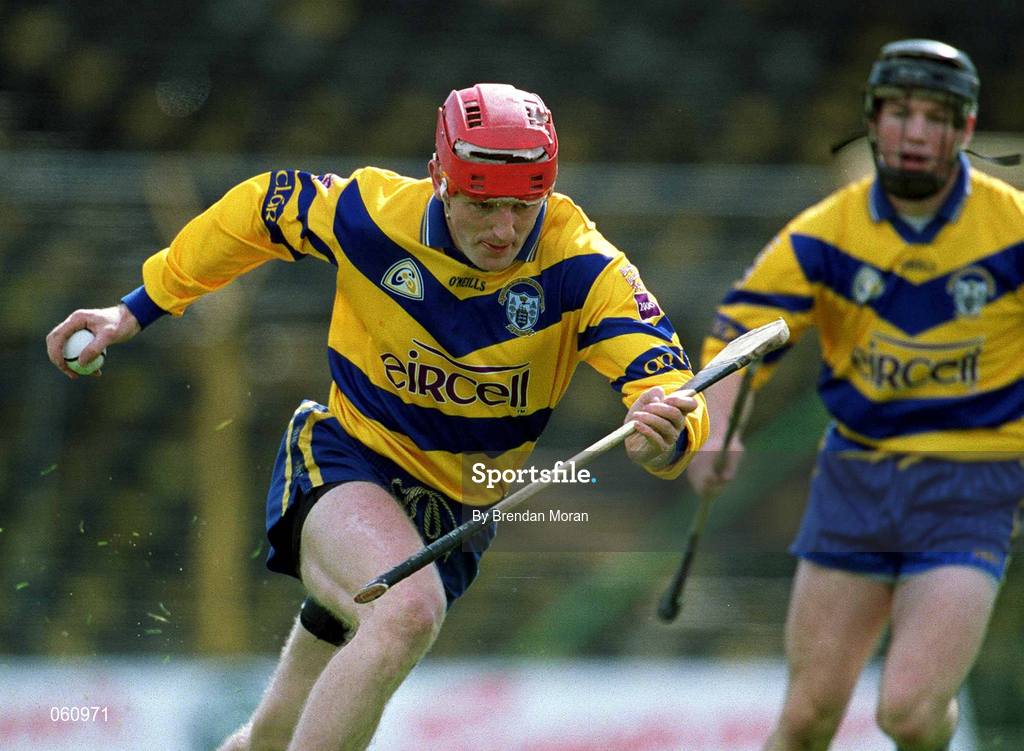 29 April 2001; Brian Lohan of Clare during the Allianz GAA National Hurling League Division 1 Semi-Final match between Clare and Kilenny at Semple Stadium in Thurles, Tipperary. Photo by Brendan Moran/Sportsfile
