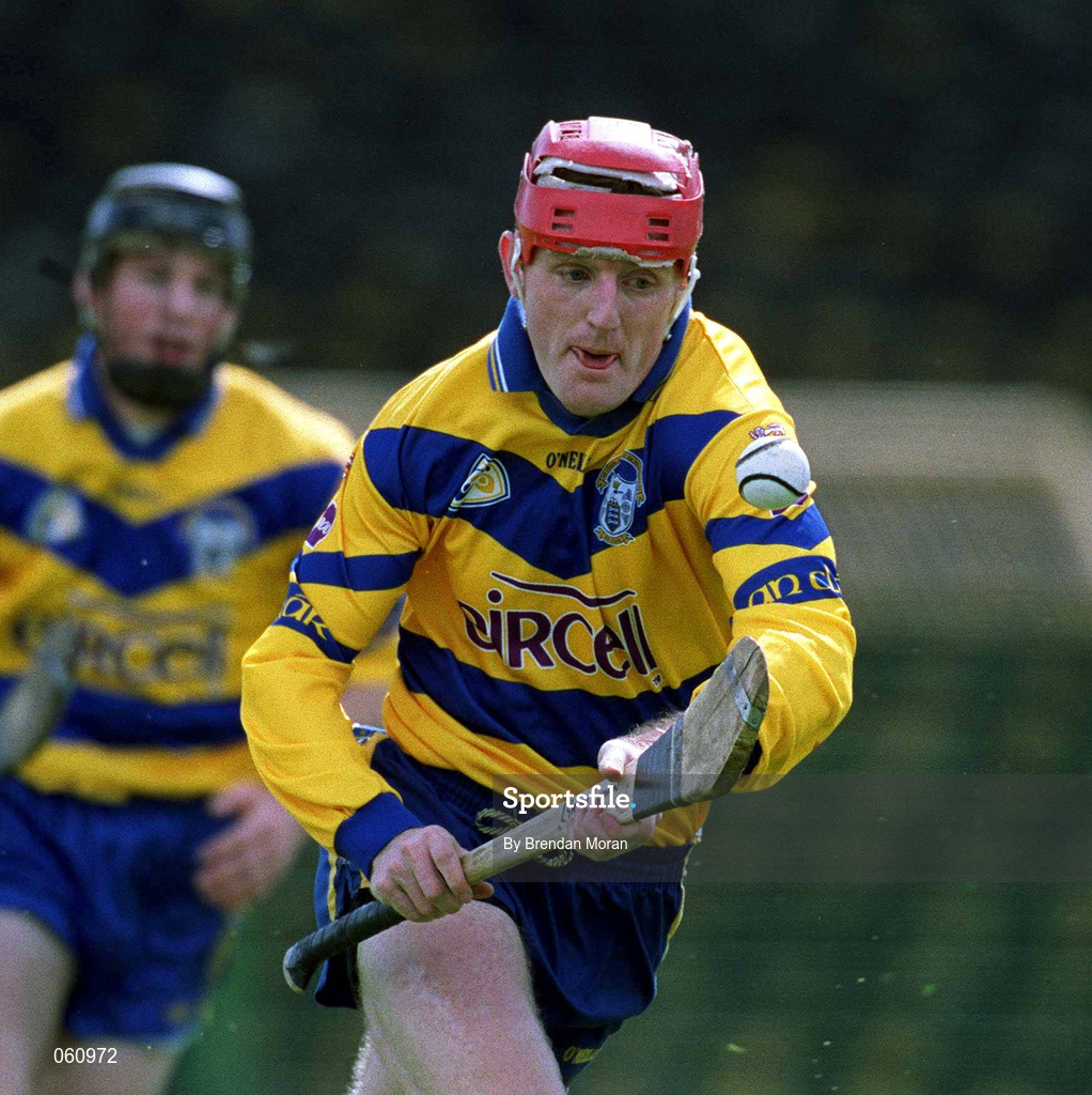 29 April 2001; Brian Lohan of Clare during the Allianz GAA National Hurling League Division 1 Semi-Final match between Clare and Kilenny at Semple Stadium in Thurles, Tipperary. Photo by Brendan Moran/Sportsfile