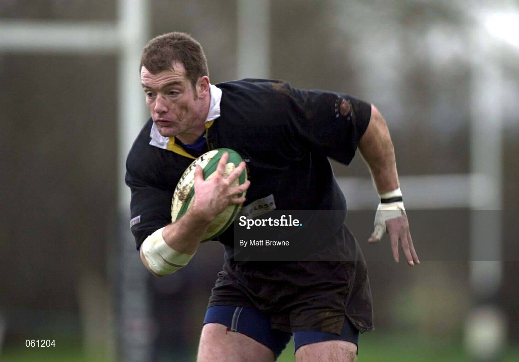 14 April 2001; James Topping of Ballymena during the AIB League Division One match between Ballymena and Galwegians at Ballymena Rugby Club in Antrim. Photo by Matt Browne/Sportsfile