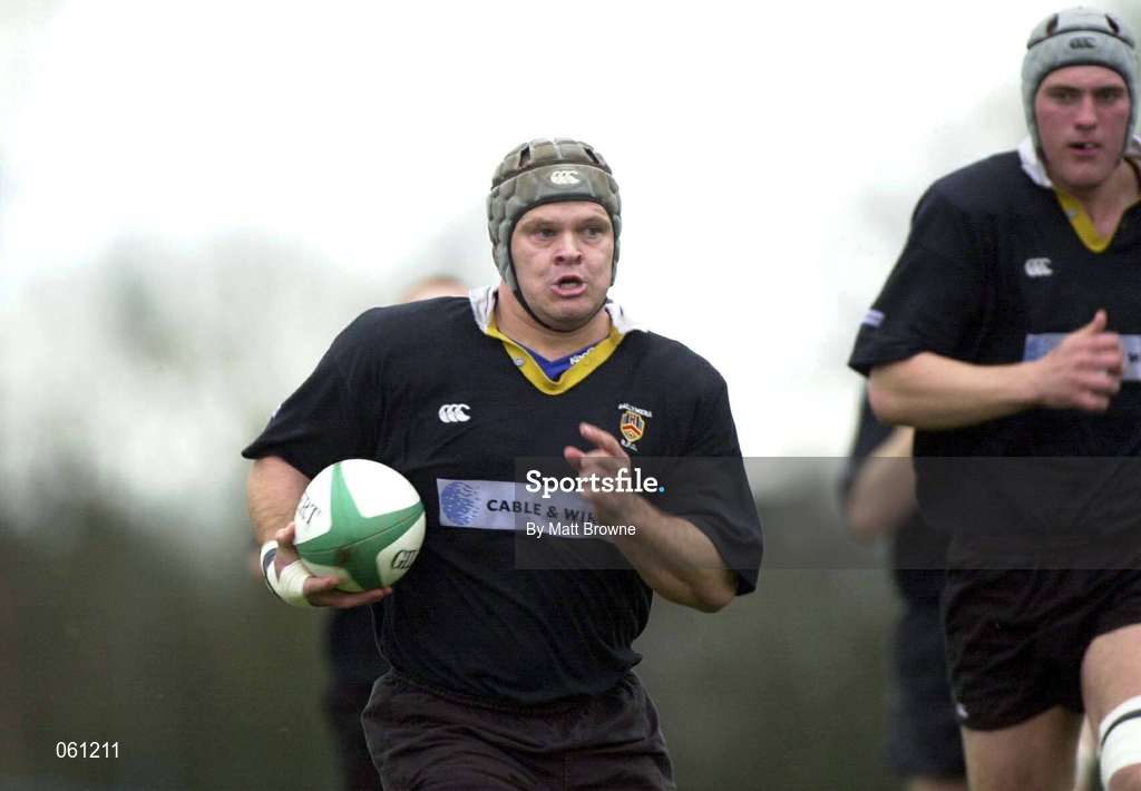 14 April 2001; Rhys Botha of Ballymena during the AIB League Division One match between Ballymena and Galwegians at Ballymena Rugby Club in Antrim. Photo by Matt Browne/Sportsfile
