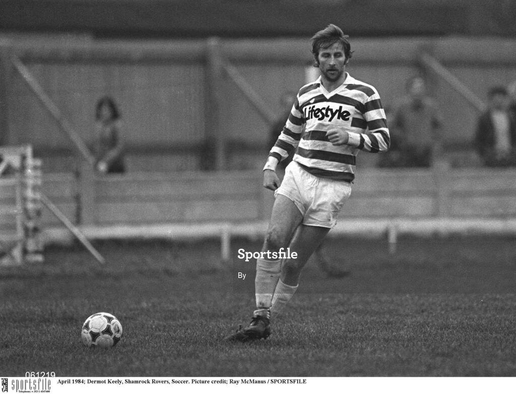 April 1984; Dermot Keely, Shamrock Rovers, Soccer. Picture credit; Ray McManus / SPORTSFILE