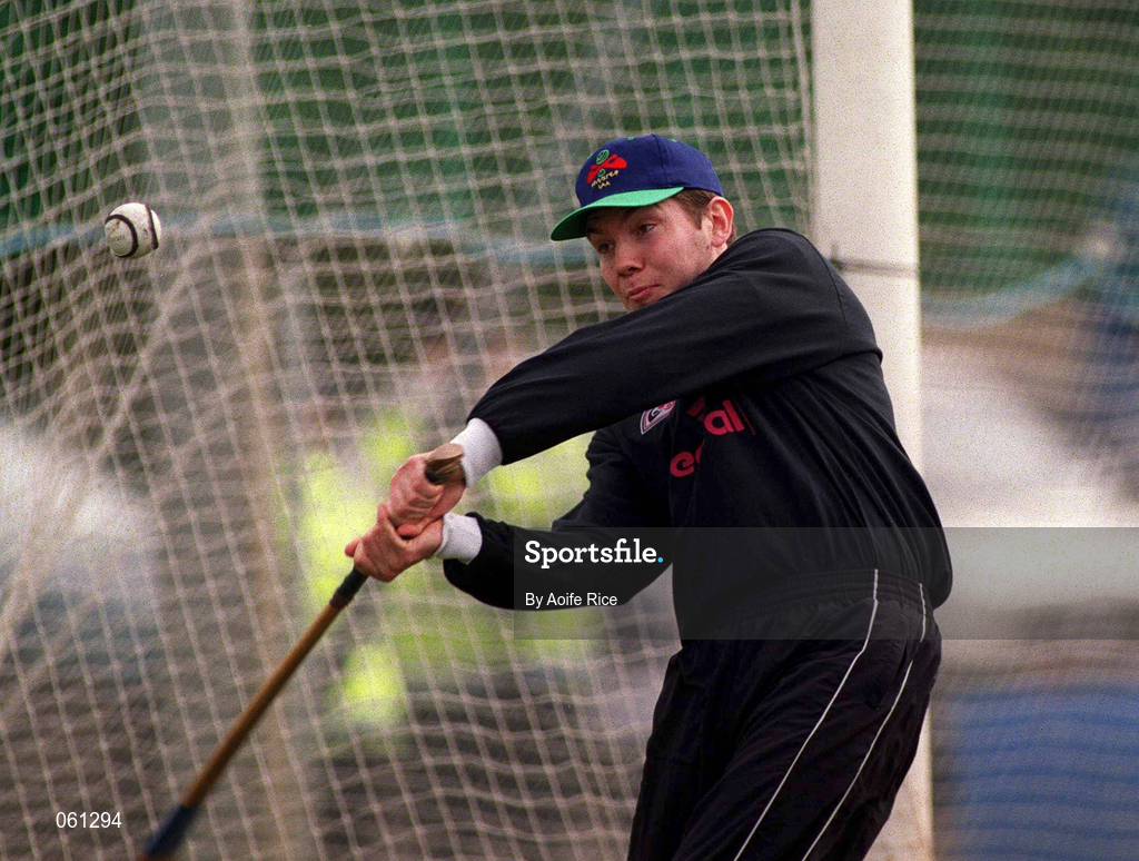 29 April 2001; Kildare goalkeeper Padraig Ryan during the Guinness Leinster Senior Hurling Championship Preliminary Round match between Kildare and Meath at Conneff Park in Clane, Kildare. Photo by Aoife Rice/Sportsfile