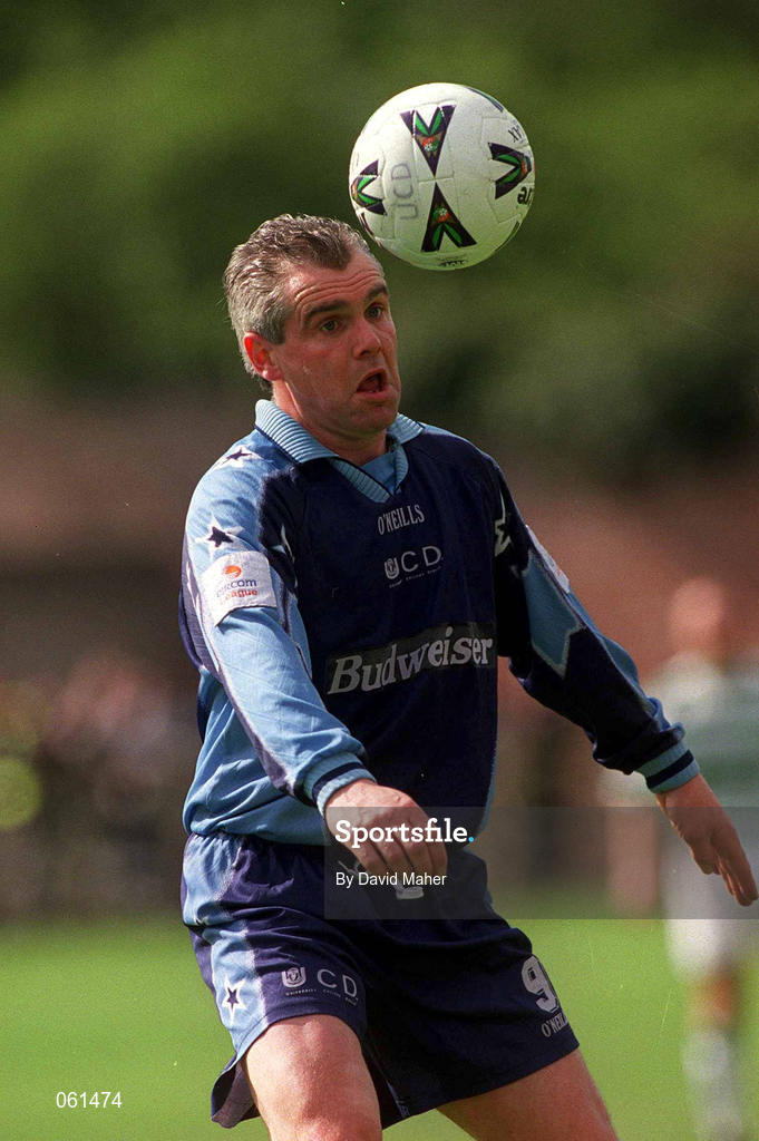 29 April 2001; Derek Swan of UCD during the Eircom League Premier Division match between UCD and Shamrock Rovers at Belfield Park in UCD, Dublin. Photo by David Maher/Sportsfile