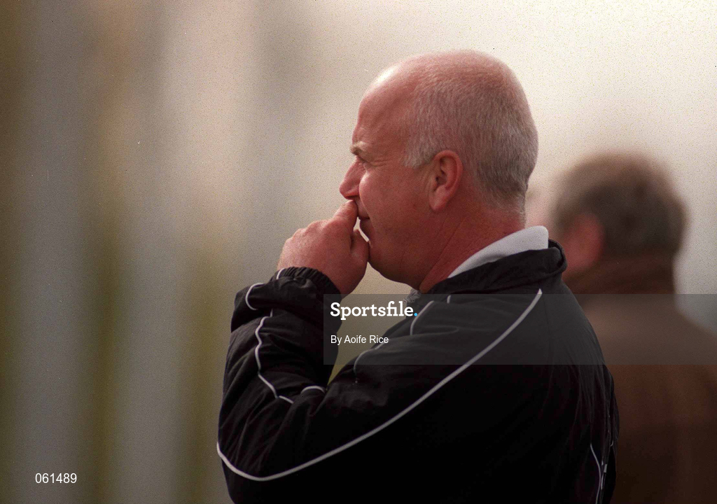 29 April 2001; Kildare selector Billy Thornton during the Guinness Leinster Senior Hurling Championship Preliminary Round match between Kildare and Meath at Conneff Park in Clane, Kildare. Photo by Aoife Rice/Sportsfile