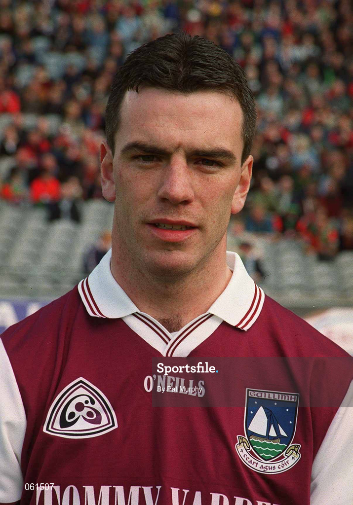 29 April 2001; Galway captain Padraic Joyce before the Allianz GAA National Football League Division 1 Final match between Mayo and Galway at Croke Park in Dublin. Photo by Pat Murphy/Sportsfile