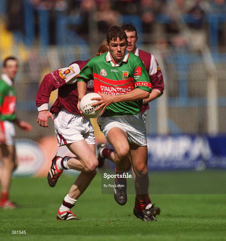 29 April 2001; David McDonagh of Mayo during the Allianz GAA National Football League Division 1 Final match between Mayo and Galway at Croke Park in Dublin. Photo by Ray Lohan/Sportsfile