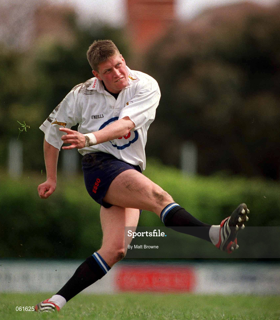 29 April 2001; Ronan O'Gara of Cork Constitution during the AIB All-Ireland League Rugby Division 1 match between Clontarf and Cork Constitution at Castle Avenue in Dublin. Photo by Matt Browne/Sportsfile