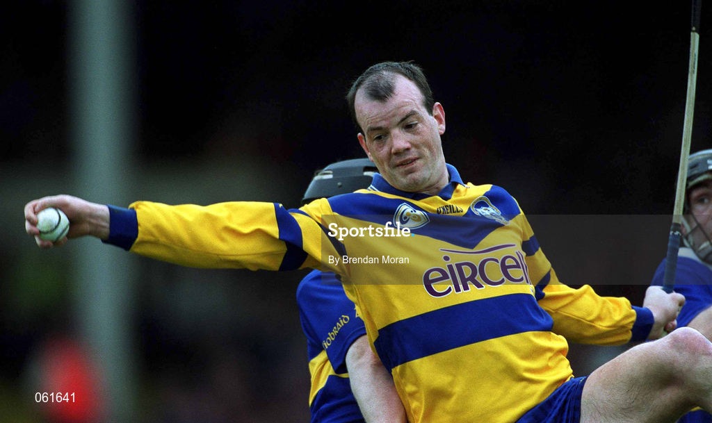 6 May 2001; Ollie Baker of Clare during the Allianz National Hurling League Final match between Tipperary and Clare at the Gaelic Grounds in Limerick. Photo by Brendan Moran/Sportsfile