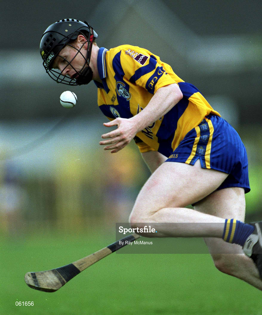 6 May 2001; Frank Lohan of Clare during the Allianz National Hurling League Final match between Tipperary and Clare at the Gaelic Grounds in Limerick. Photo by Ray McManus/Sportsfile