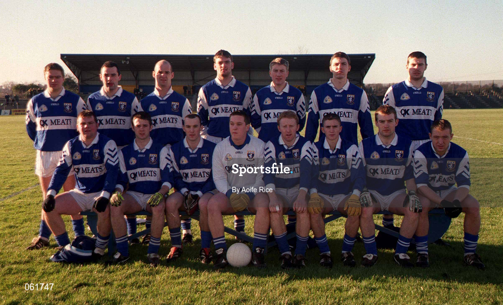 14 January 2001; The Laois team before the O'Byrne Cup First Round match between Longford and Laois at Pearse Park in Longford. Photo by Aoife Rice/Sportsfile