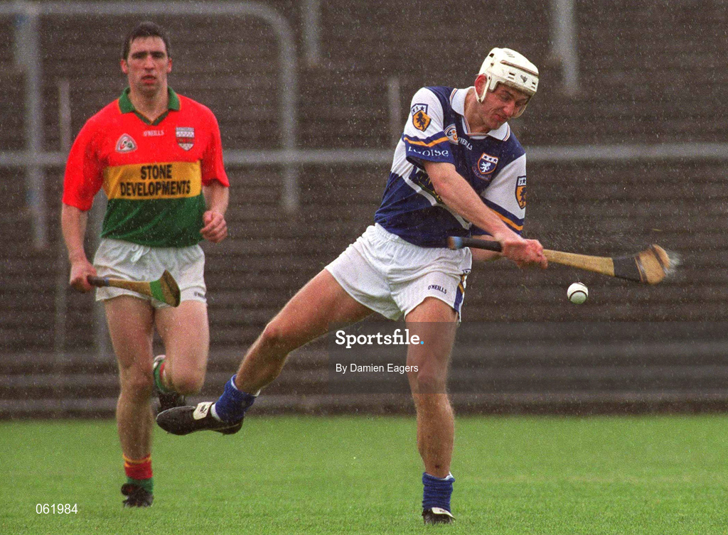 29 April 2001; Darren Rooney of Laois during the Guinness Leinster Senior Hurling Championship Preliminary Round match between Carlow and Laois at Dr Cullen Park in Carlow. Photo by Damien Eagers/Sportsfile