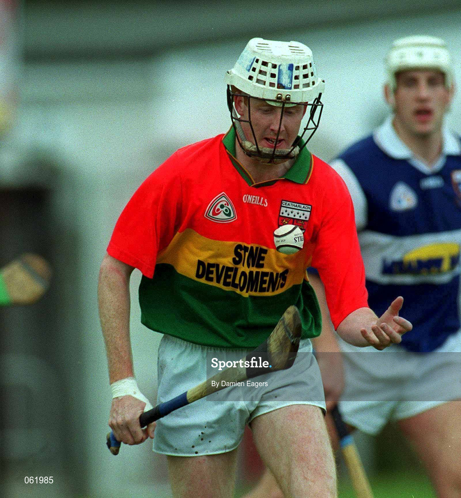29 April 2001; Edward Coady of Carlow during the Guinness Leinster Senior Hurling Championship Preliminary Round match between Carlow and Laois at Dr Cullen Park in Carlow. Photo by Damien Eagers/Sportsfile