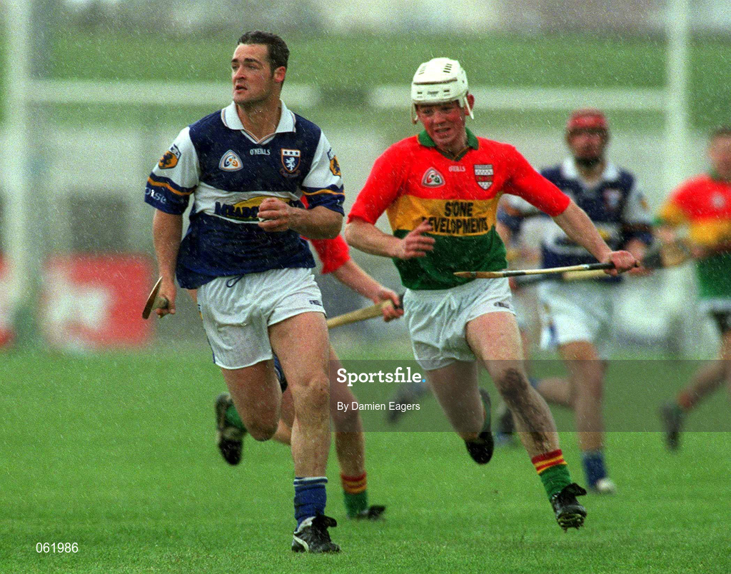 29 April 2001; Ollie Dowling of Laois during the Guinness Leinster Senior Hurling Championship Preliminary Round match between Carlow and Laois at Dr Cullen Park in Carlow. Photo by Damien Eagers/Sportsfile