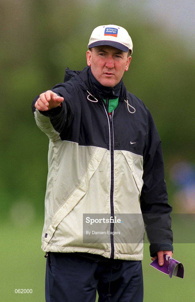 29 April 2001; Carlow manager Michael Walsh before the Guinness Leinster Senior Hurling Championship Preliminary Round match between Carlow and Laois at Dr Cullen Park in Carlow. Photo by Damien Eagers/Sportsfile