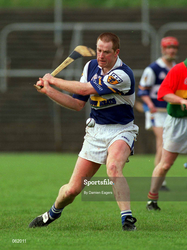 29 April 2001; Niall Rigney of Laois during the Guinness Leinster Senior Hurling Championship Preliminary Round match between Carlow and Laois at Dr Cullen Park in Carlow. Photo by Damien Eagers/Sportsfile