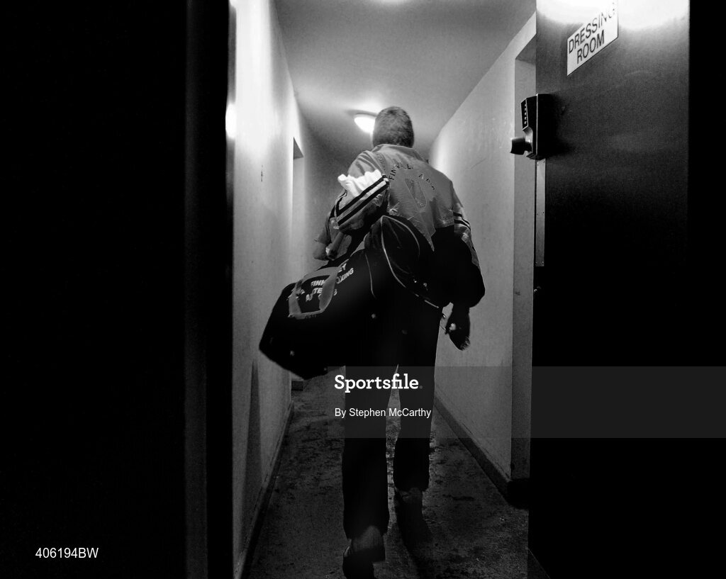27 February 2010; Jason Quigley, Finn Valley, makes his way to the dressing room ahead of his 75kg bout with Eamon O'Kane, Immaculata. National Mens Elite Championships Semi-Finals - Saturday, National Stadium, Dublin. Picture credit: Stephen McCarthy / SPORTSFILE