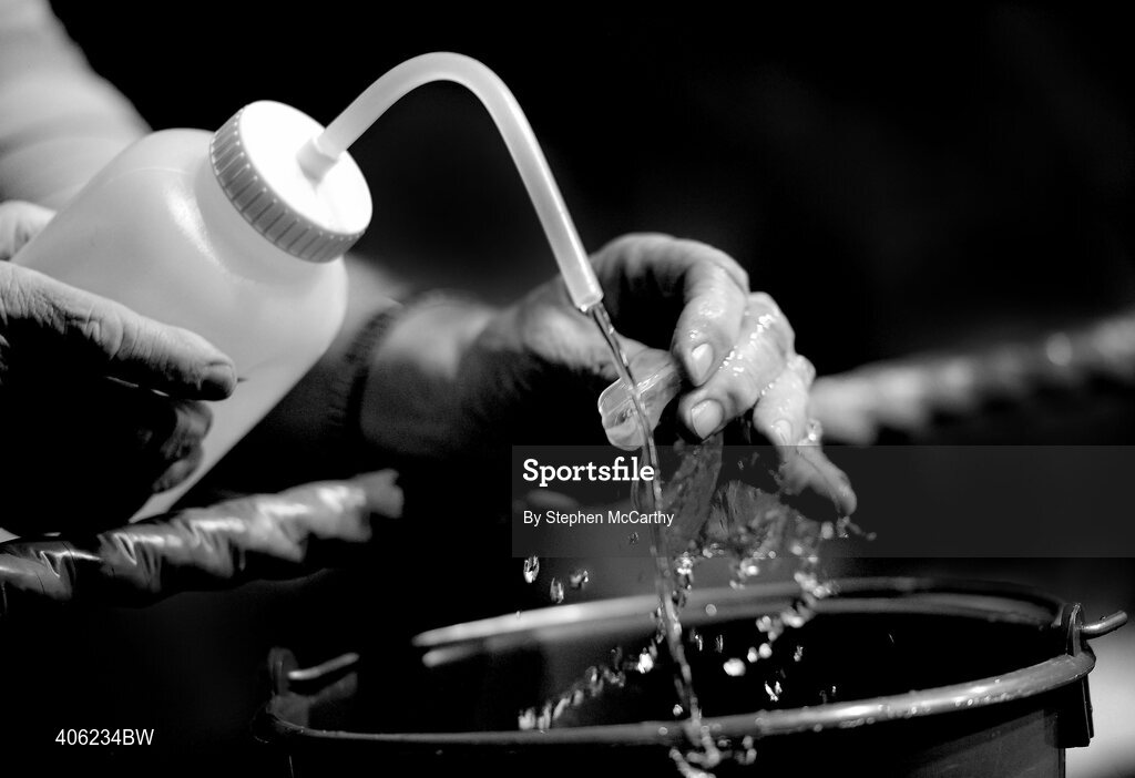 27 February 2010; A general view of gumshields being washed between bouts. National Mens Elite Championships Semi-Finals - Saturday, National Stadium, Dublin. Picture credit: Stephen McCarthy / SPORTSFILE