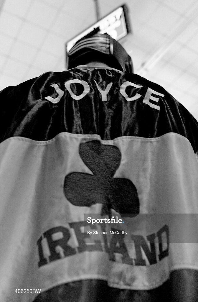 27 February 2010; John Joe Joyce, St Michaels Athy, awaits to enter the ring for his 69kg bout with Roy Sheehan, St Michaels Athy. National Mens Elite Championships Semi-Finals - Saturday, National Stadium, Dublin. Picture credit: Stephen McCarthy / SPORTSFILE