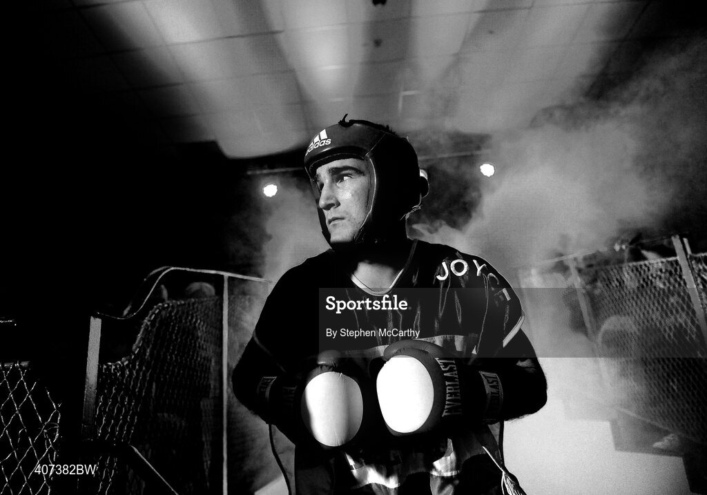 5 March 2010; John Joe Joyce, St Michaels Athy, makes his way to the ring for his 69kg bout with Willie McLoughlin, Illies Golden Gloves. National Men's & Women's Elite National Championships 2010 Finals - Friday, National Stadium, Dublin. Picture credit: Stephen McCarthy / SPORTSFILE