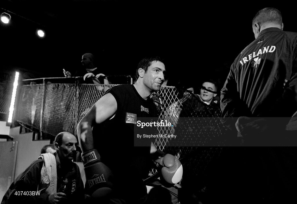 5 March 2010; Kenny Egan, Neilstown, makes his way to the ring for his elite 81kg final bout with Tommy McCarthy, Oliver Plunketts. National Men's & Women's Elite National Championships 2010 Finals - Friday, National Stadium, Dublin. Picture credit: Stephen McCarthy / SPORTSFILE