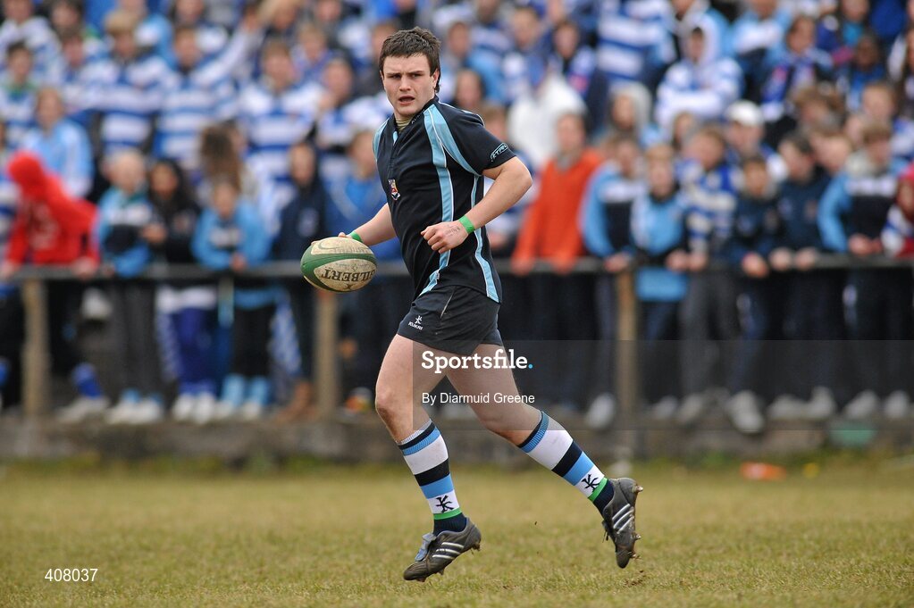 3 March 2010; Castletroy captain James Rael. Avonmore Munster Rugby Schools Senior Cup Semi-Final, Rockwell v Castletroy College, Clanwilliam Park, Tipperary Town, Tipperary. Picture credit: Diarmuid Greene / SPORTSFILE