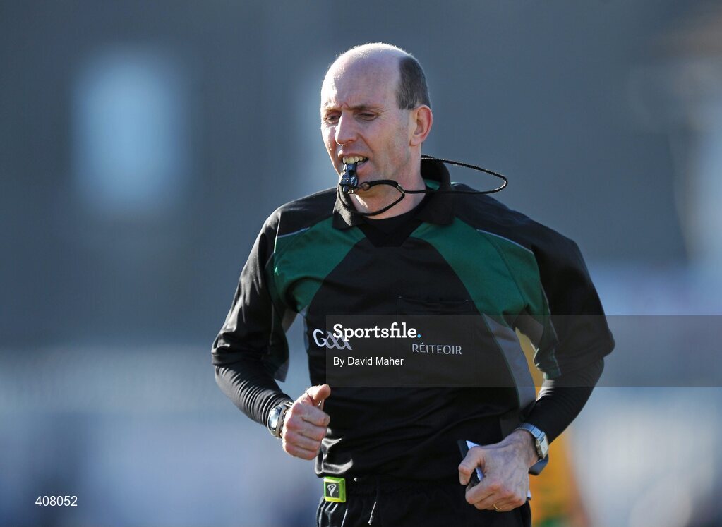 7 March 2010; Referee Michael Collins. Allianz GAA Football National League, Division 2, Round 3, Kildare v Donegal, St Conleth's Park, Newbridge, Co. Kildare. Picture credit: David Maher / SPORTSFILE