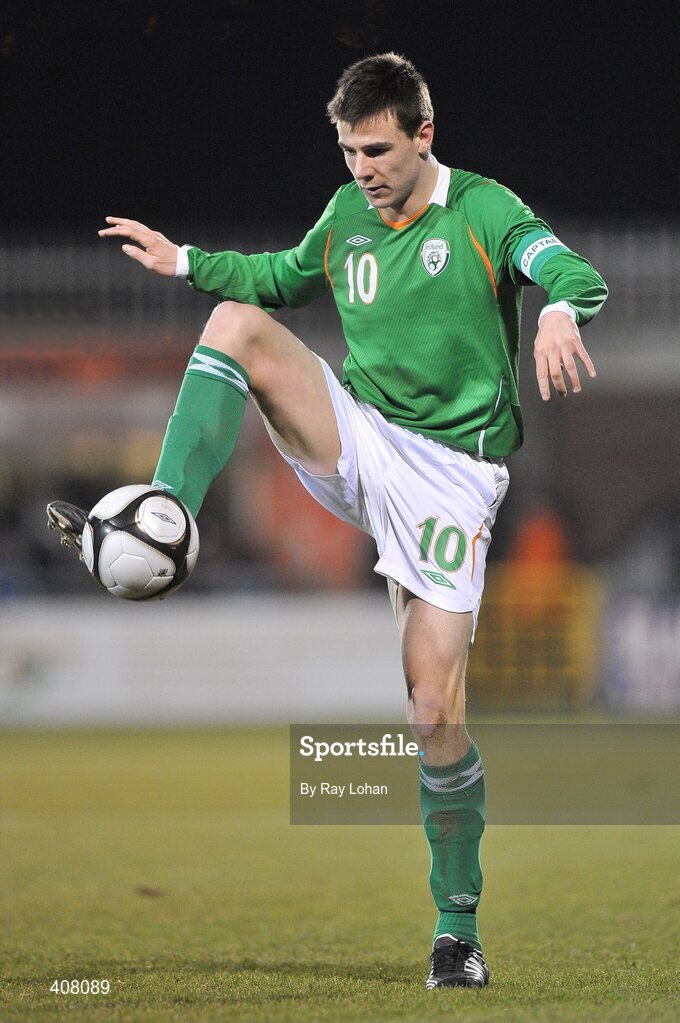 3 February 2010; Owen Garvan, Republic of Ireland. UEFA European U21 Championship Qualifier, Republic of Ireland v Armenia, Tallaght Stadium, Tallaght, Co. Dublin. Picture credit: Ray Lohan / SPORTSFILE