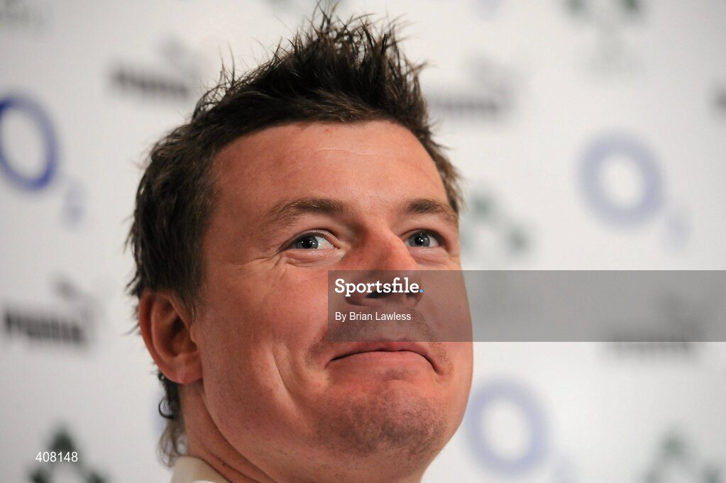 9 March 2010; Ireland captain Brian O'Driscoll during the rugby squad team announcement ahead of their RBS Six Nations Rugby Championship match against Wales on Saturday. Fitzpatrick's Castle Hotel, Killiney, Co. Dublin. Picture credit; Brian Lawless / SPORTSFILE