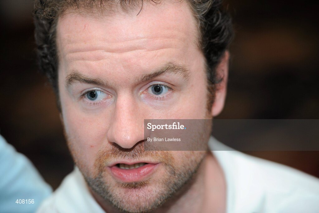 9 March 2010; Ireland's Geordan Murphy during the rugby squad team announcement ahead of their RBS Six Nations Rugby Championship match against Wales on Saturday. Fitzpatrick's Castle Hotel, Killiney, Co. Dublin. Picture credit; Brian Lawless / SPORTSFILE